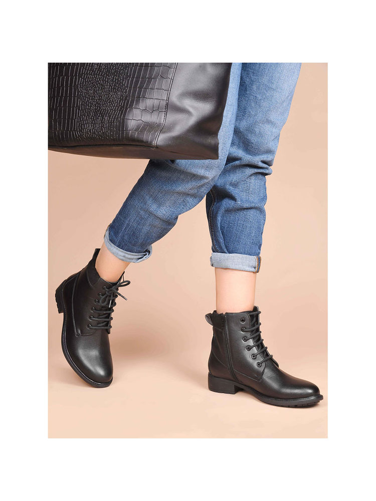 CLOG LONDON Women Black Casual Boots-image-23