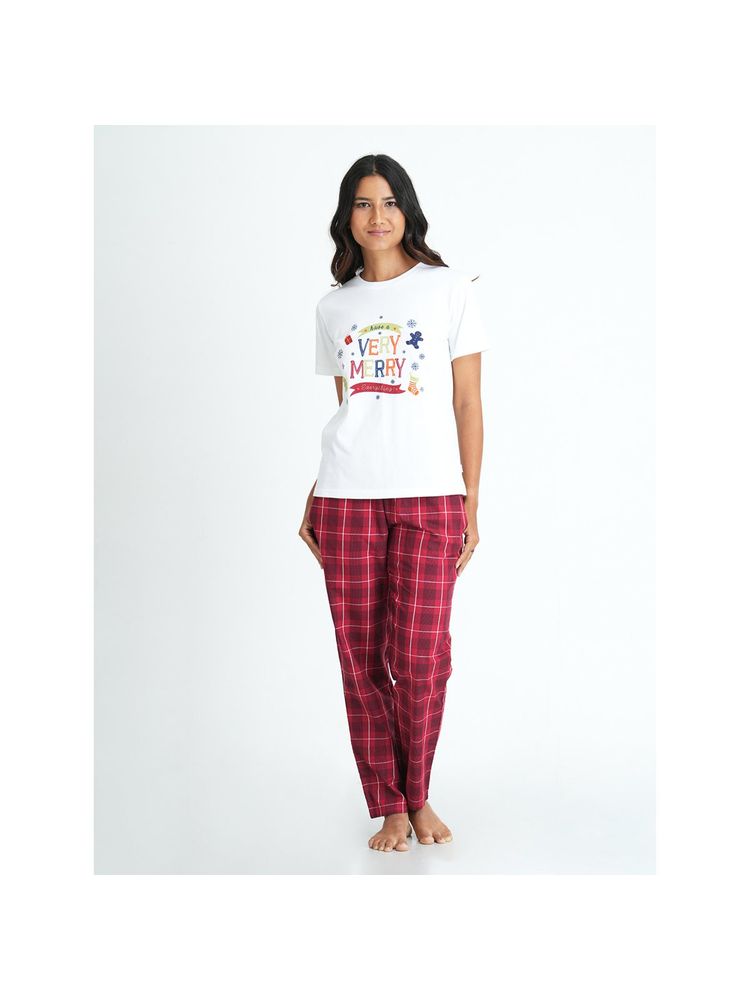 Mackly Women's Pyjama Set - White-picture-14