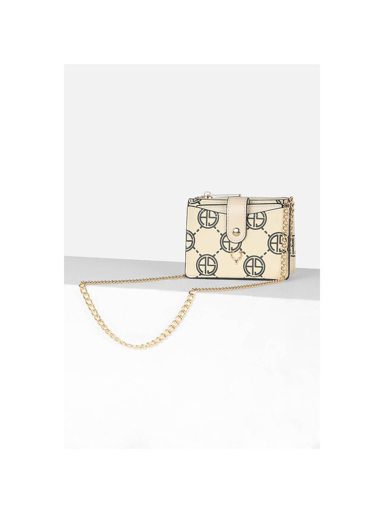 Allen Solly Women Cream Casual Wallet with Detachable Chain-picture-22
