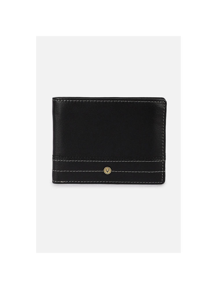 Allen Solly Men Black Solid Genuine Leather Wallet-picture-25