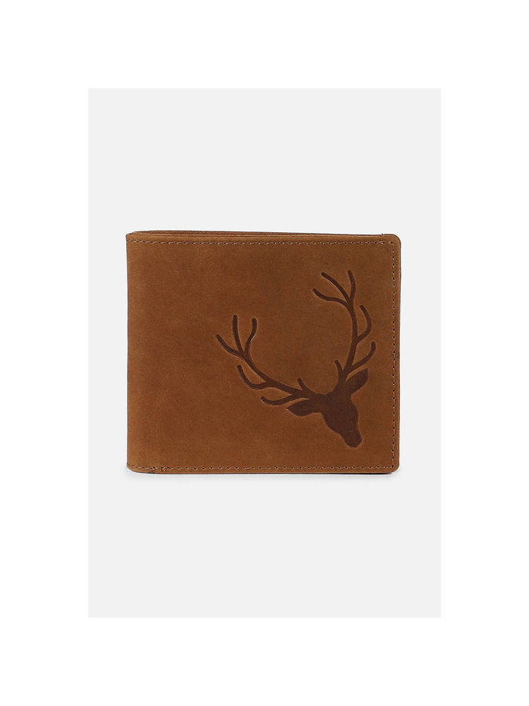 Allen Solly Men Tan Graphic Print Genuine Leather Wallet-picture-40