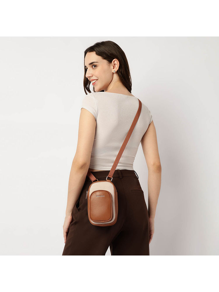 fastrack accessories Fastrack Tan Color Block Sling-picture-10