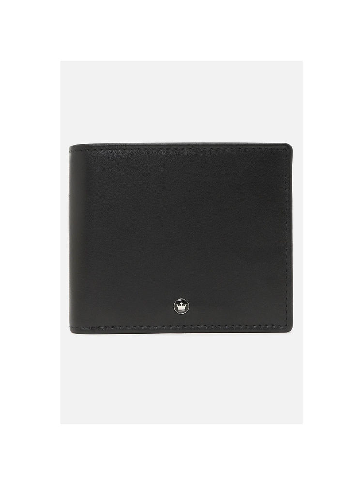 Louis Philippe Men Black Solid Genuine Leather Wallet-picture-11