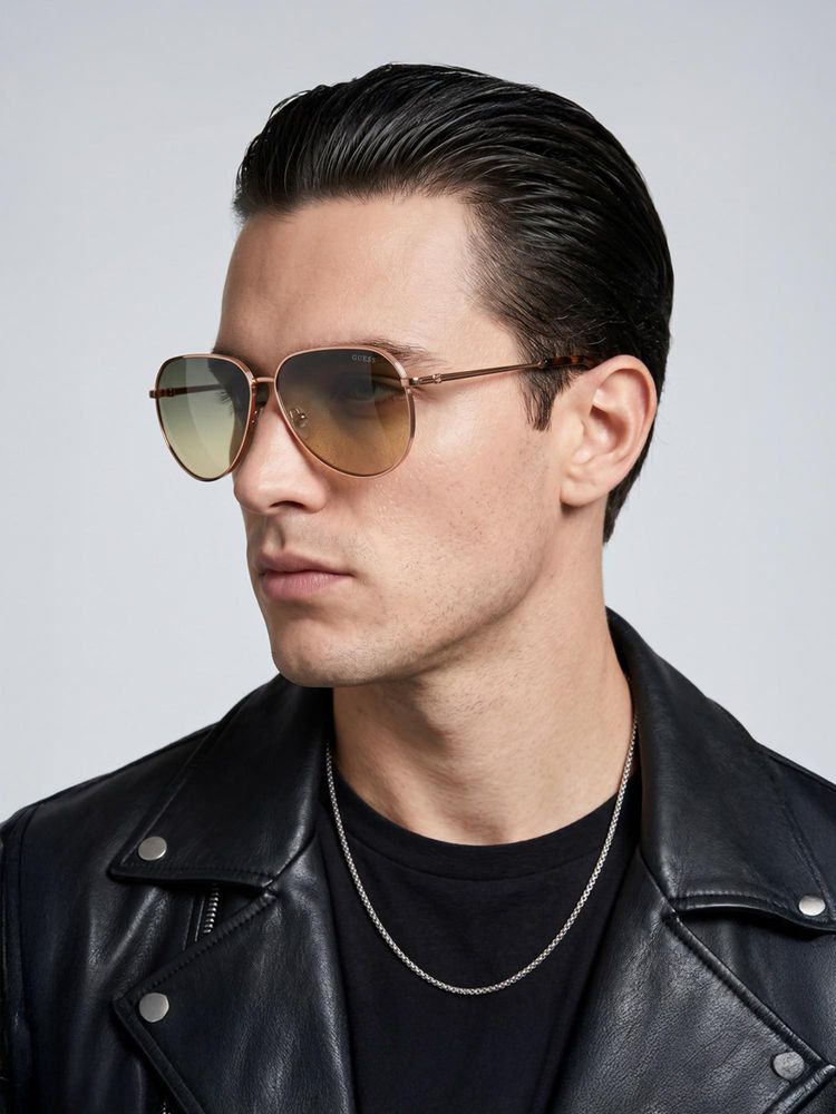 guess fashion Guess 100% Uv Protected Pilot Shaped Brown Sunglasses for Men-Gus0008928Q62Sg (62)-picture-25