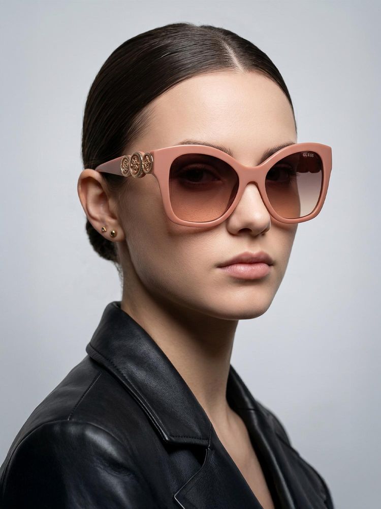 guess fashion Guess 100% Uv Protected Butterfly Shaped Brown Sunglasses for Women-Gus0019772F55Sg (55)-picture-32