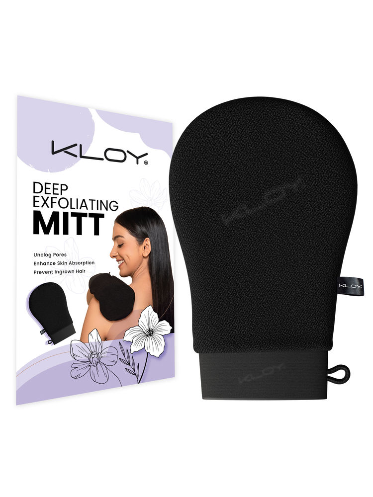 KLOY Korean Style Bath Mitt for Exfoliation & Body Cleanser