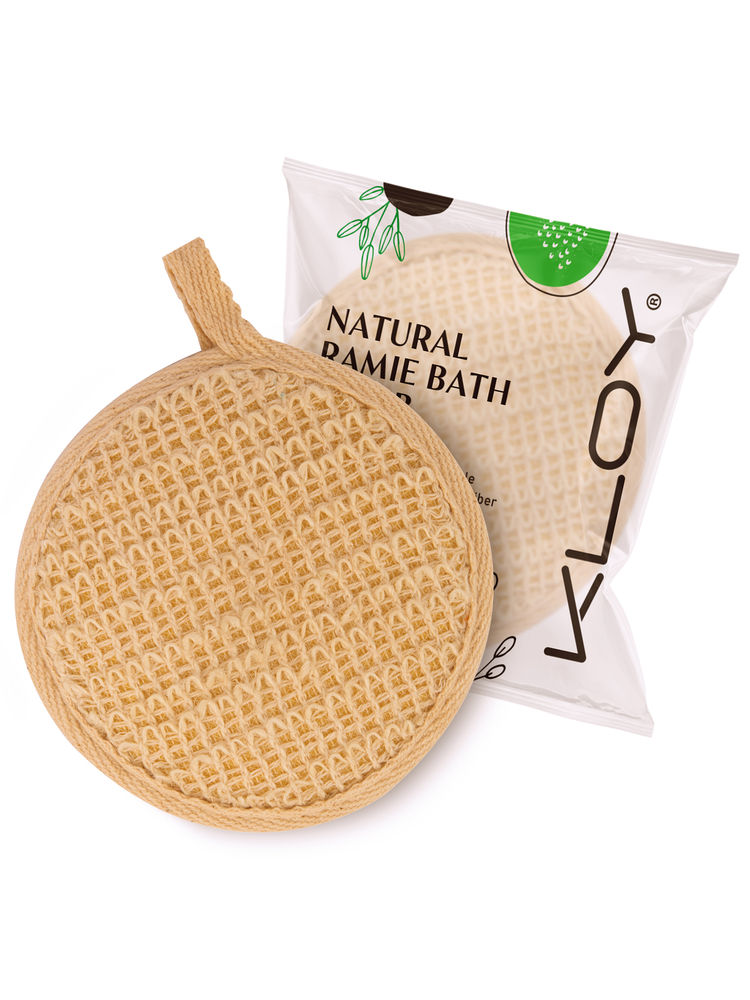KLOY Natural Ramie Bath Loofah Scrubber Exfoliator - Pack of 2-picture-14