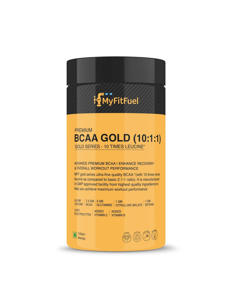 MyFitFuel Premium Bcaa Gold (10:1:1) 10 Times Leucine Juicy Mango-picture-16