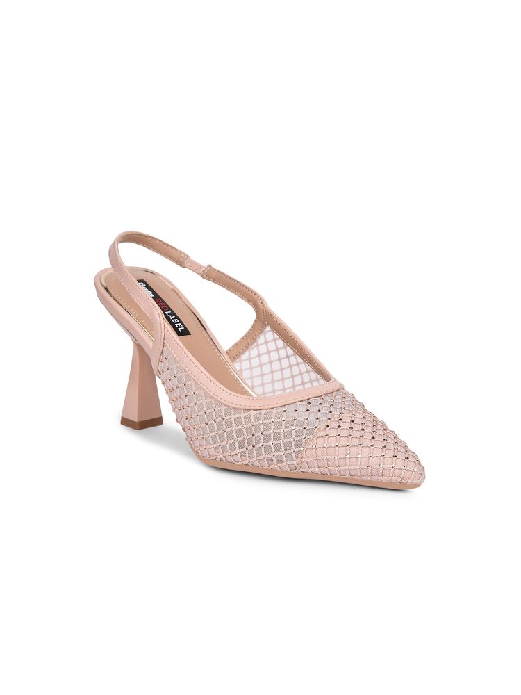 Bata Women Nude Elegant Kitten Sandal Heels-picture-24