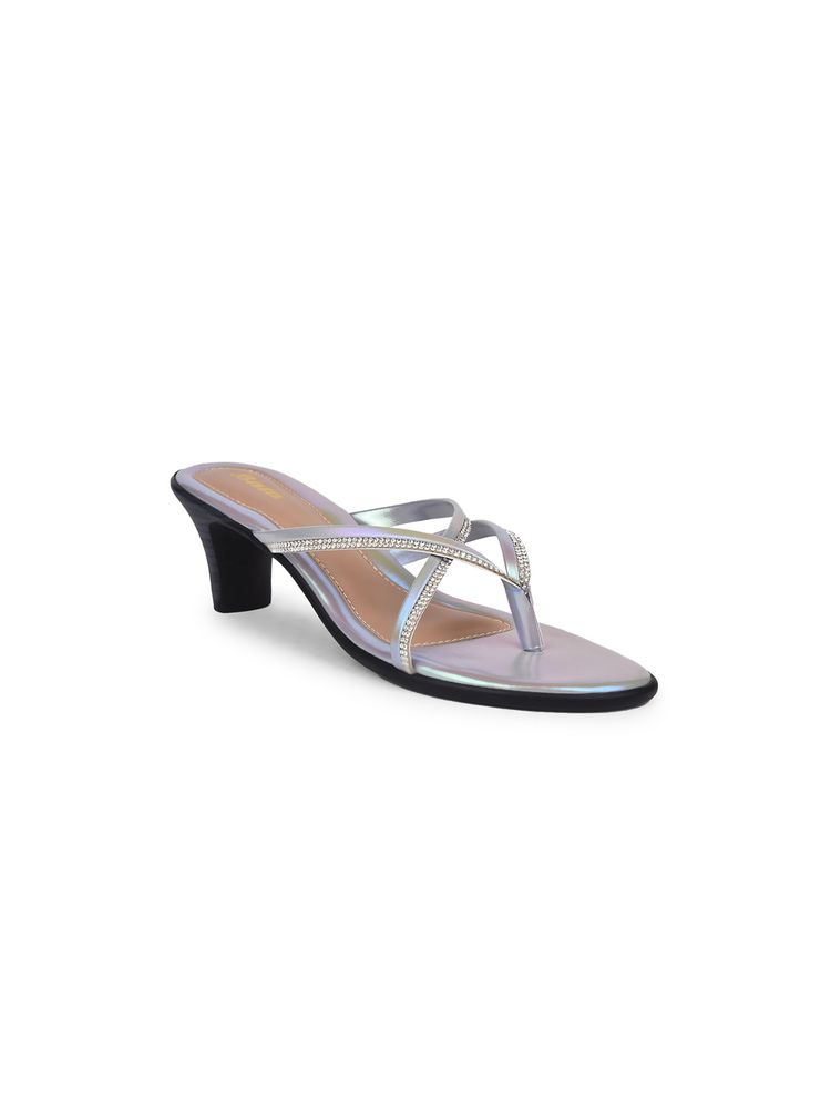 Bata Women Grey Elegant Block Sandal Heels-picture-22