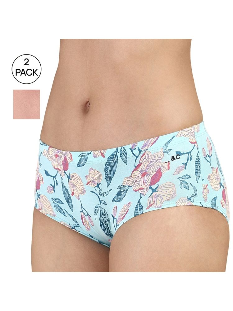 Tailor and Circus Women Bare Hipsters Multi-Color Mid Waist (Pack of 2)-image-7