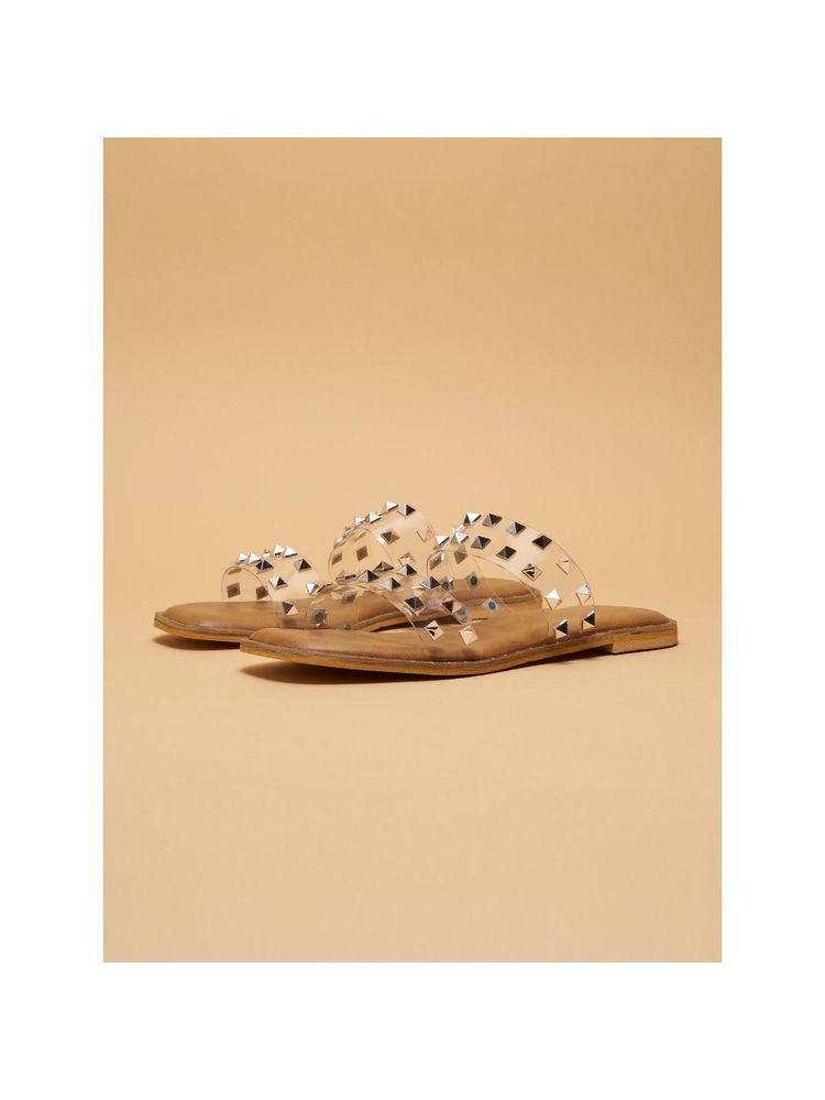 Eridani Alba Silver Embellished Flats-image-42