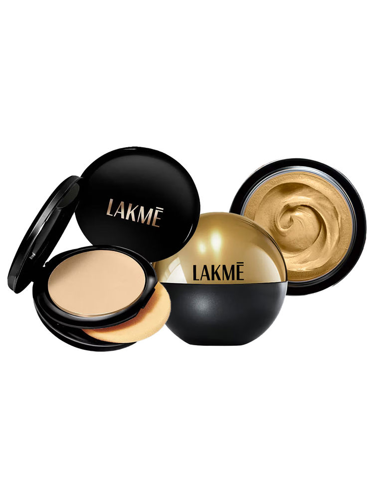 Lakme Xtraordin-Airy 2 In 1 Compact + Mattereal Mousse Foundation Combo-picture-18