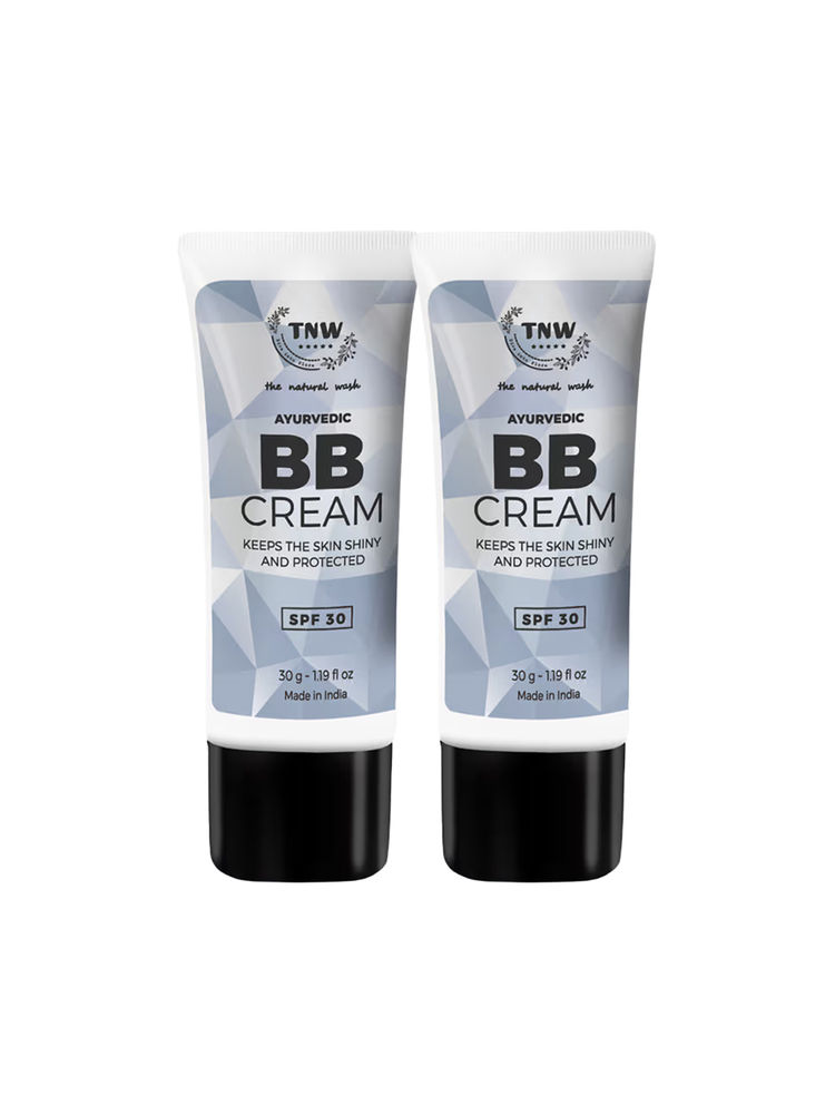 TNW The Natural Wash Ayurvedic BB Cream with SPF 30 - 01 Light Shade - Pack of 2