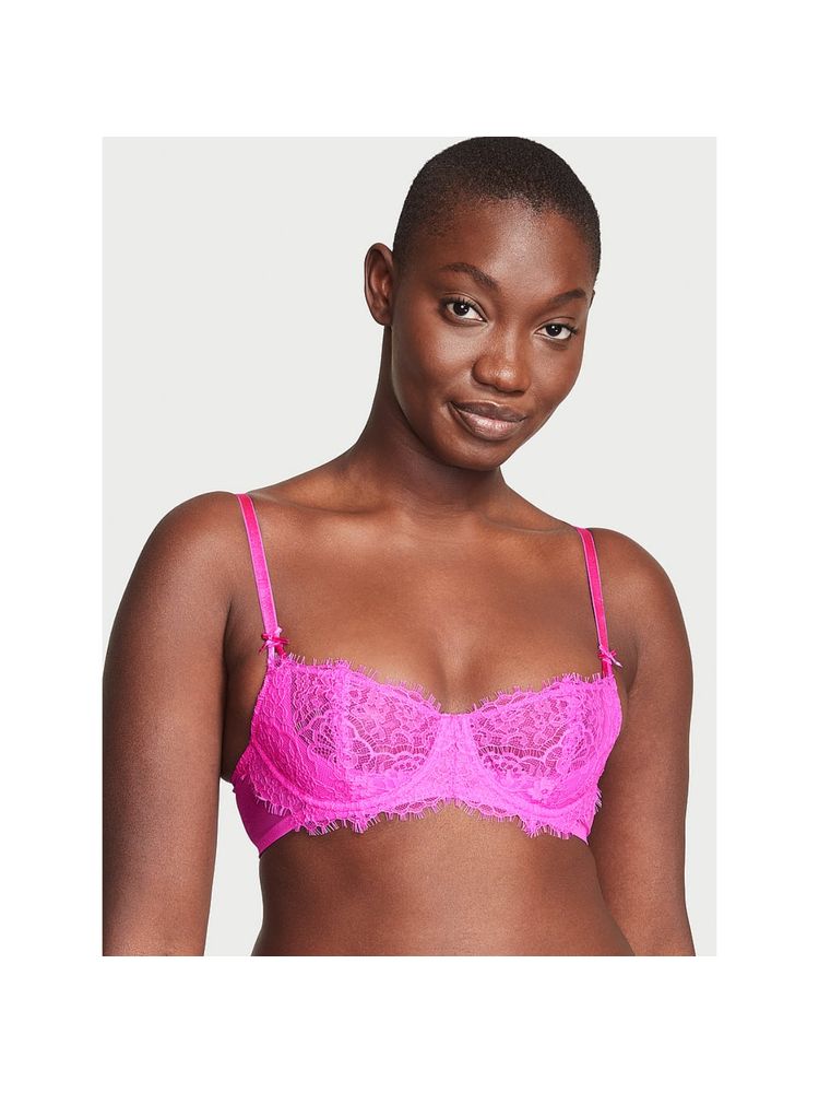 victoria's secret intimates Victoria's Secret Pink Dream Angels Wicked Unlined Lace Balconette Bra-picture-26