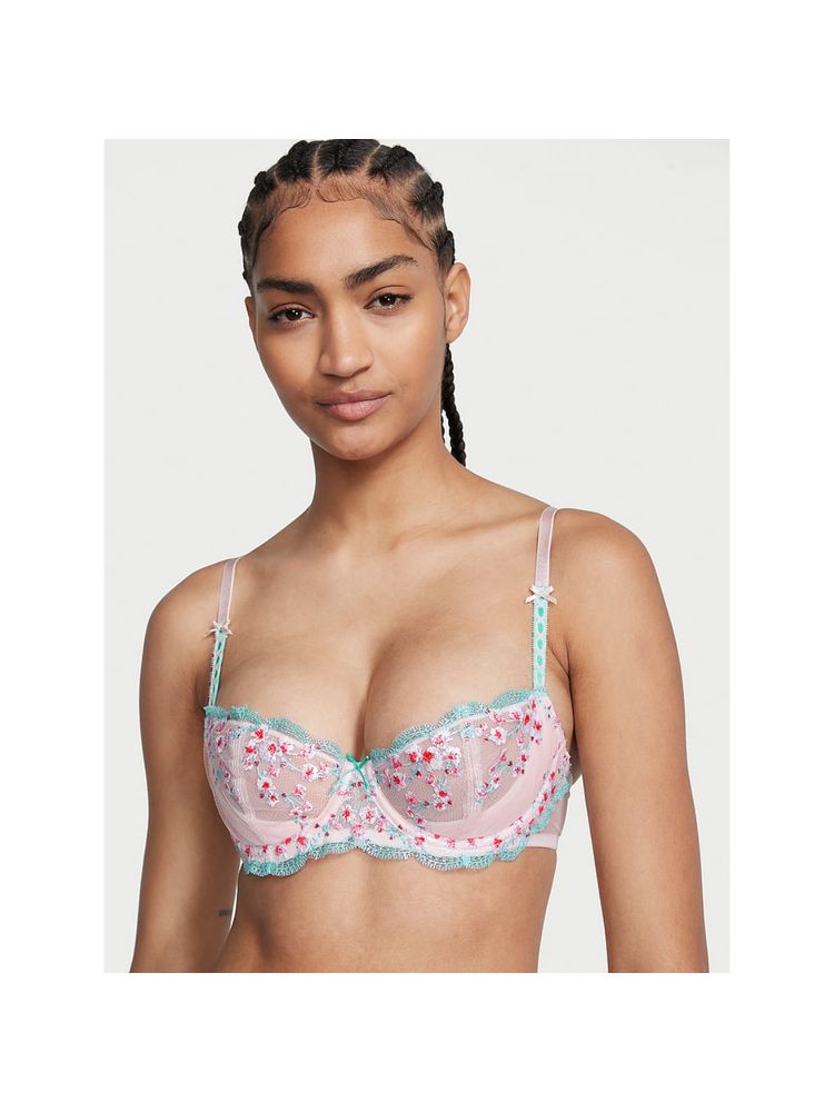victoria's secret intimates Victoria's Secret Multi-Color Dream Angels Wicked Unlined Cherry Blossom Balconette Bra-picture-14