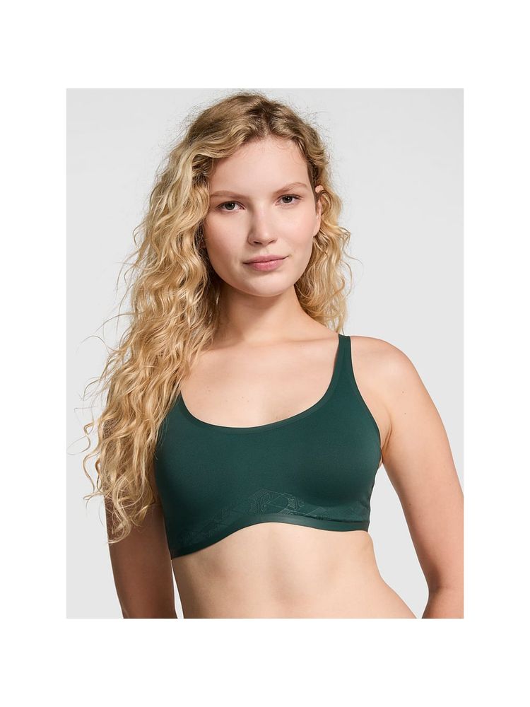 Victoria's Secret Green Pink Relay Scoop Logo Sports Bra (S)-image-24
