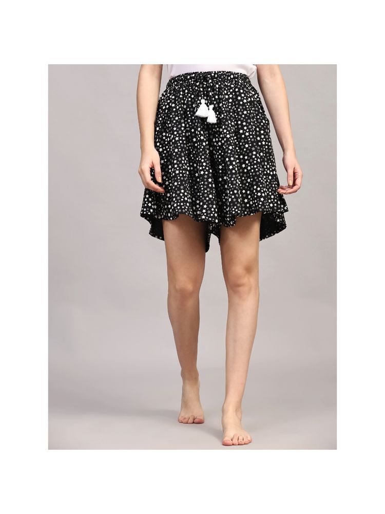 Bstories Black Star Print Shorts-picture-12