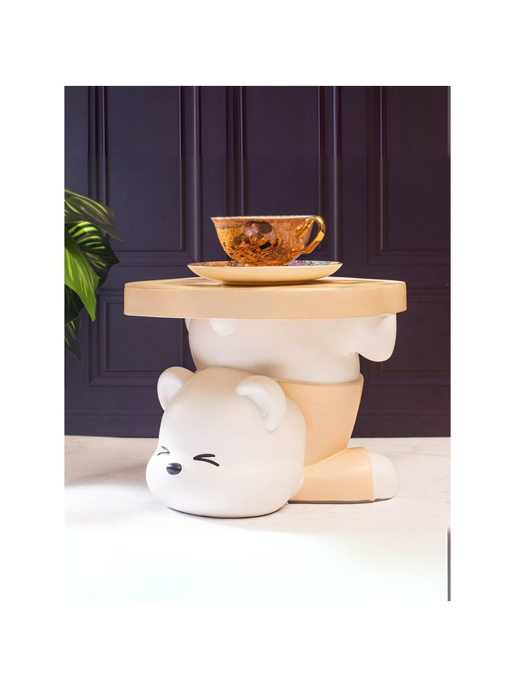 Smokey Cocktail White Bear Table Sculpture-image-20