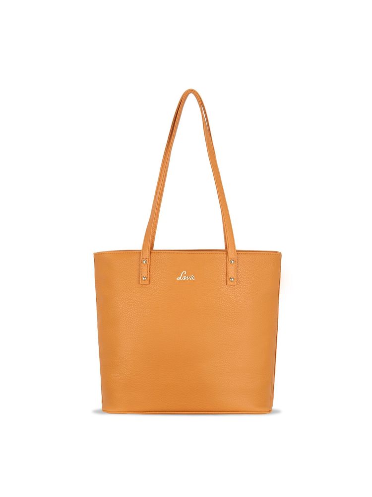 Lavie Yellow Solid Handbag