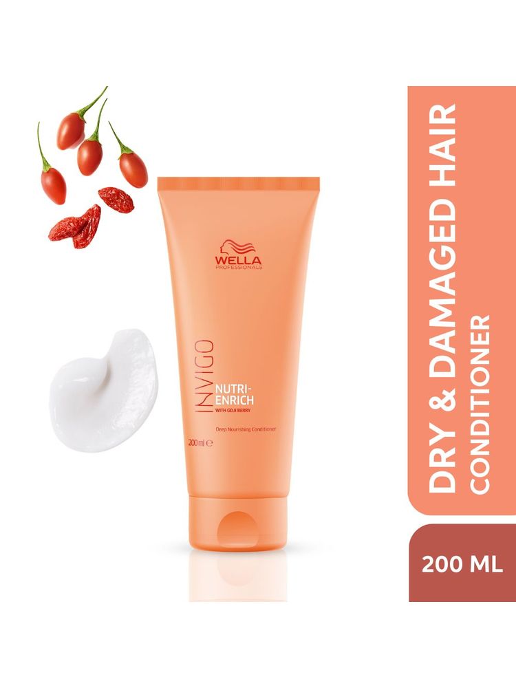 Wella Professionals Invigo Nutri-Enrich Conditioner For Dry, Frizzy & Damaged Hair With Goji Berry