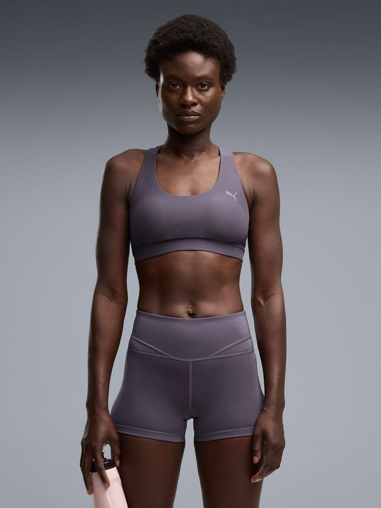 Puma Cloudspun Womens Grey Sports Training Bra-image-7