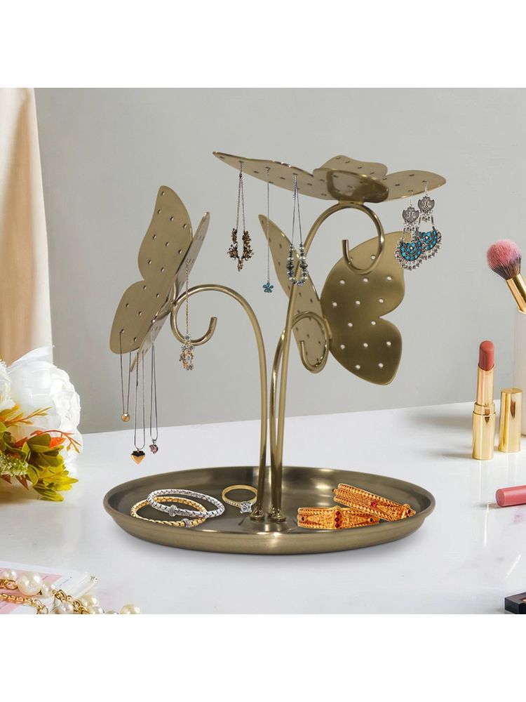 Metalsmith Decorative Butterfly Jewellery Stand with Tray-image-48