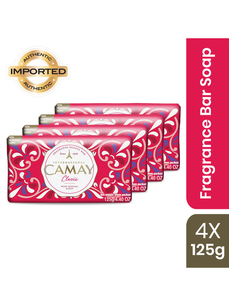 Camay Classic Carnations & Roses Beauty Soap - Pack Of 4-image-9