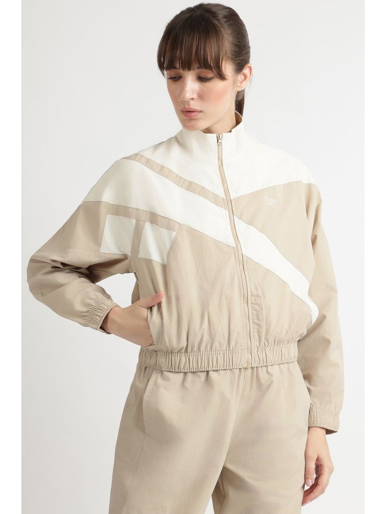 Reebok Women Beige Full Sleeves Jacket-picture-28