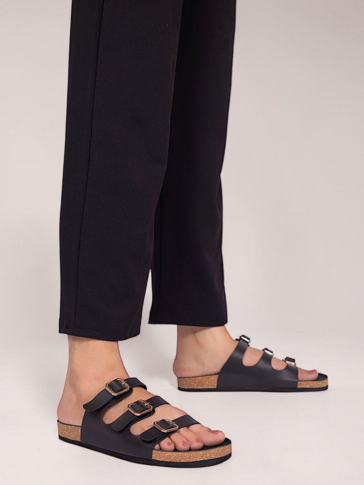Truffle Collection Women Black Solid Flats-picture-28