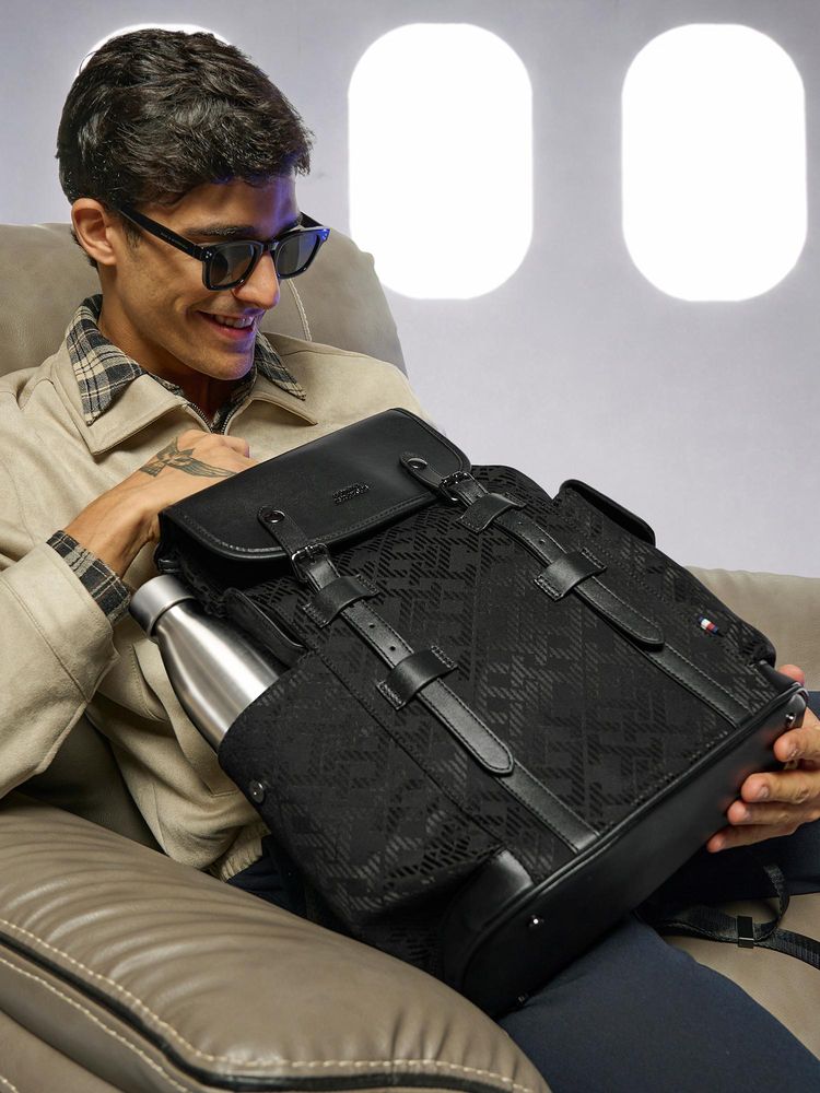 Tommy Hilfiger Unisex Laptop Backpack Alden - Black