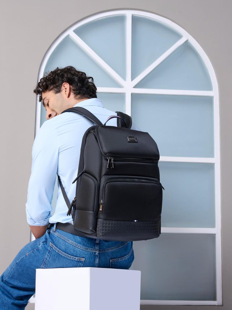 tommy hilfiger accessories Tommy Hilfiger Unisex Laptop Backpack Rover - Black-picture-13