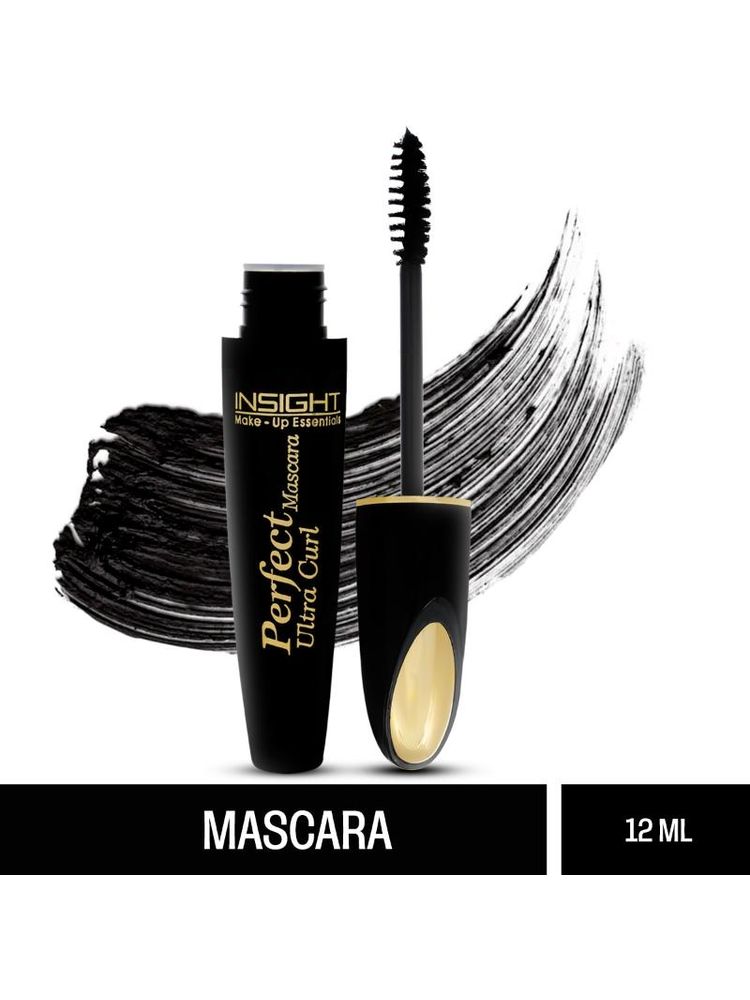 Insight Cosmetics Ultra Curl Perfect Mascara, Long Wear & Waterproof - Black
