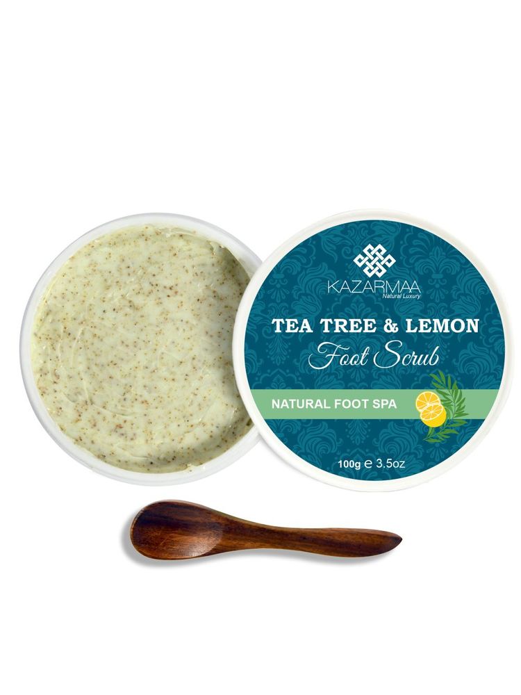 Kazarmaa Tea Tree And Lemon Anti Bacterial Foot Scrub With Jojoba Oil - For Feet Nourishment-picture-12