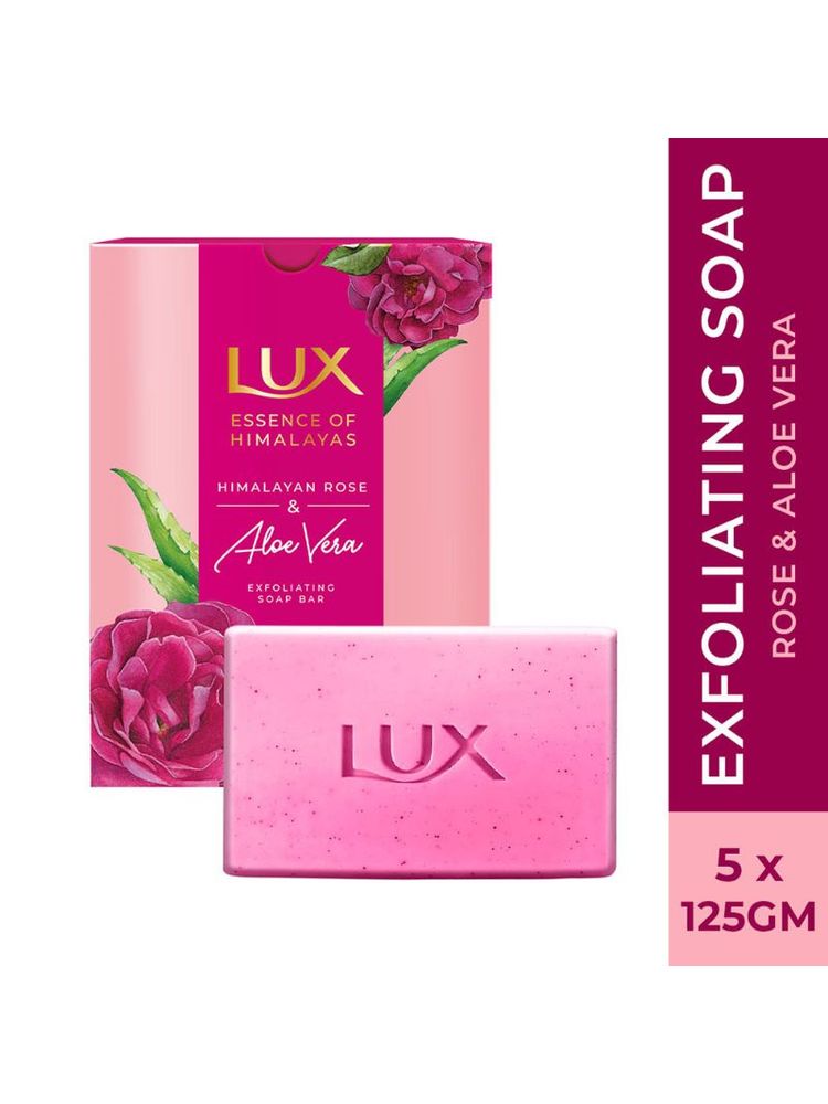 Lux Essence Of Himalayas Rose & Aloe Vera Exfoliating Soap - Pack Of 5-picture-44