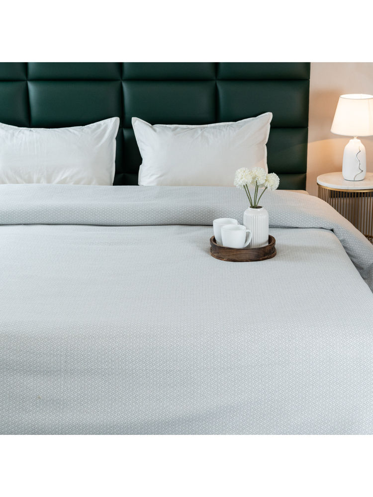 Saral Home Grey Pure Cotton Bedsheet & 2 Pillow Covers-picture-15