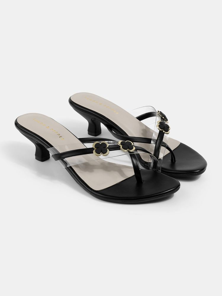 Lemon & Pepper Women Black Kitten Heels-picture-25