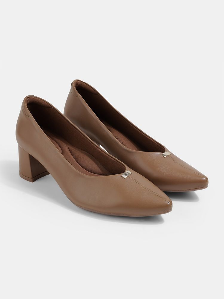 Lemon & Pepper Women Brown Pump Heels-picture-23