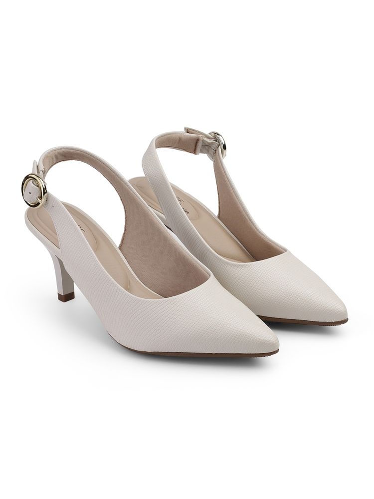 MODARE Women White Stiletto Heels-image-16