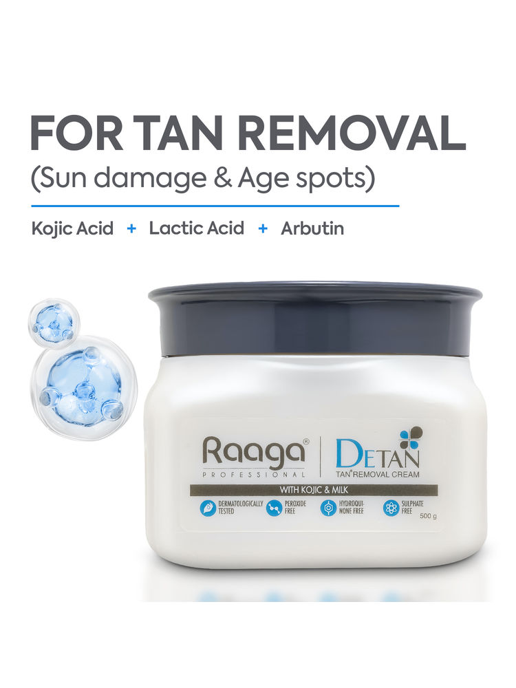 Raaga Professional De Tan Removal Creme With Kojic & Milk(500 gm)