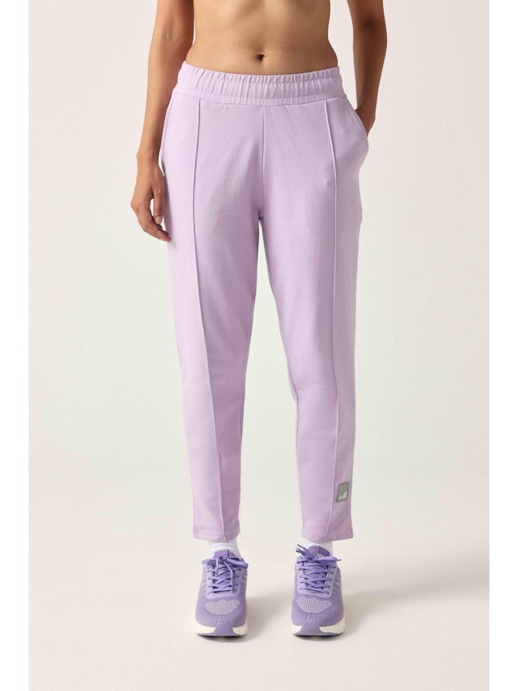Sawsee Pin-Tuck Straight Lavender Trackpant-image-7