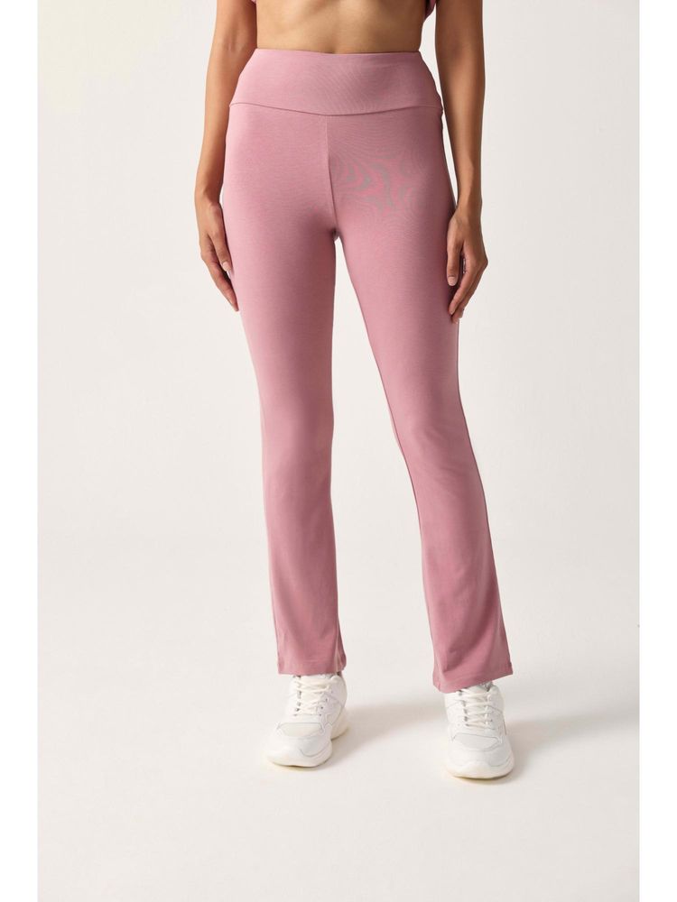 Sawsee Earthkin Boot Cut Bamboo Yoga Pink Leggings-image-39