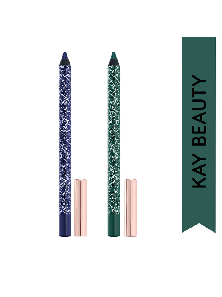 Kay Beauty Island Vibes Combo - Gel Eye Pencils In Blue & Green