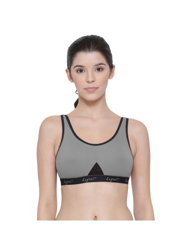 Lux Lyra 531 Grey Premium Cotton Sports Bras-picture-13