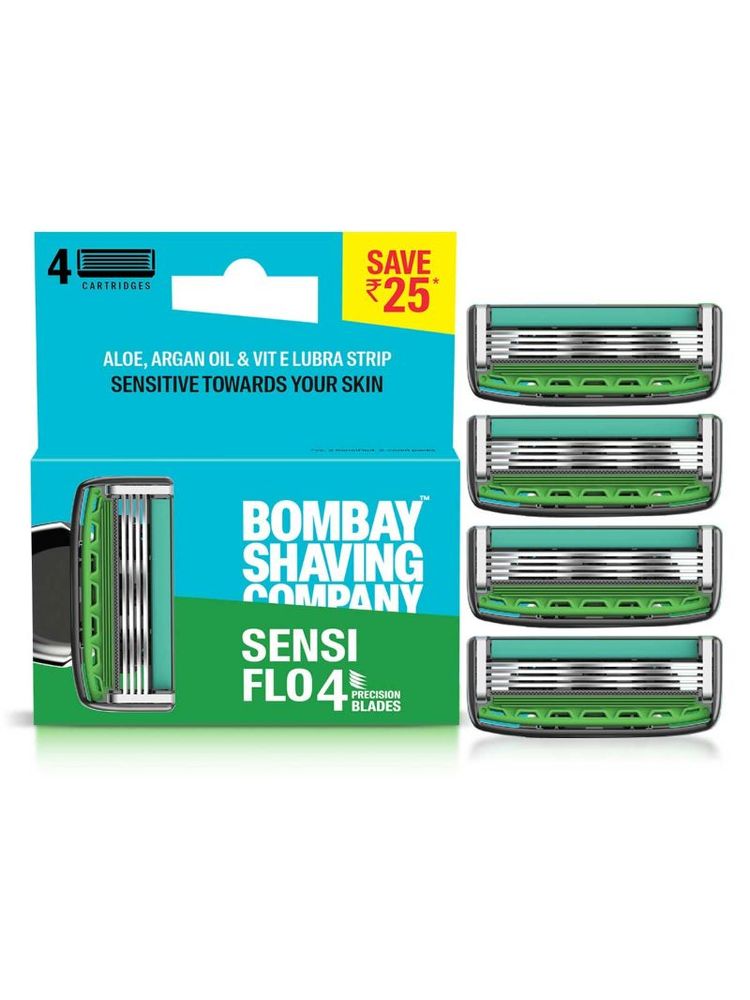 Bombay Shaving Company Sensiflo - 4 Cartridge - Pack Of 4-picture-23