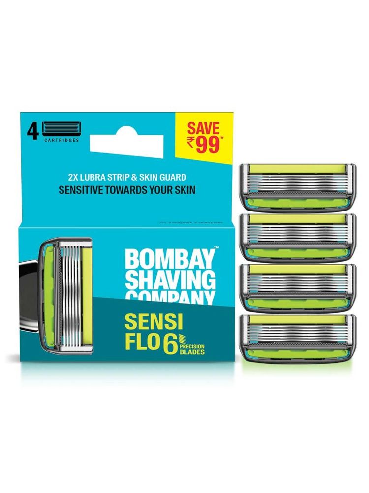 Bombay Shaving Company Sensiflo - 6 Cartridge - Pack Of 4-picture-20