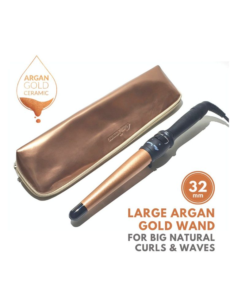 Alan Truman Argan Gold Large Conical Curling Wand 32-19mm-picture-25