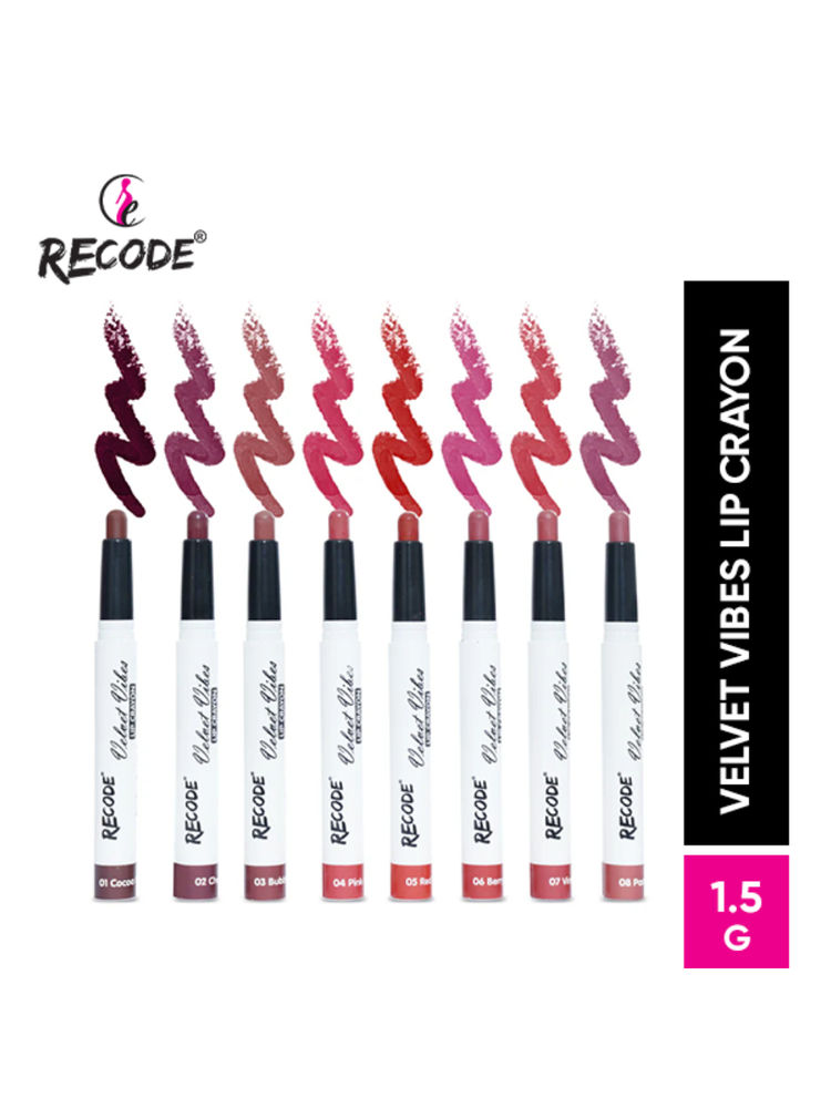 Recode Smudge-Proof And Waterproof Lip Crayon Set Of 8-picture-18