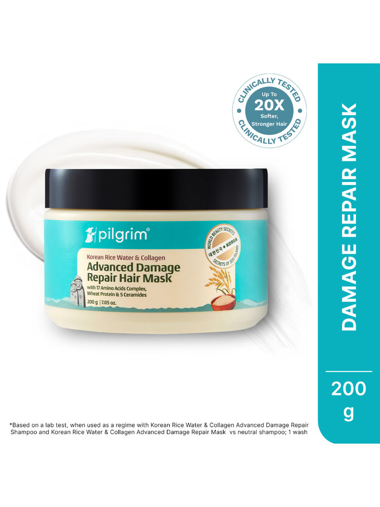 Pilgrim Korean Rice Water & Collagen Advanced Damage Repair Hair Mask-picture-47