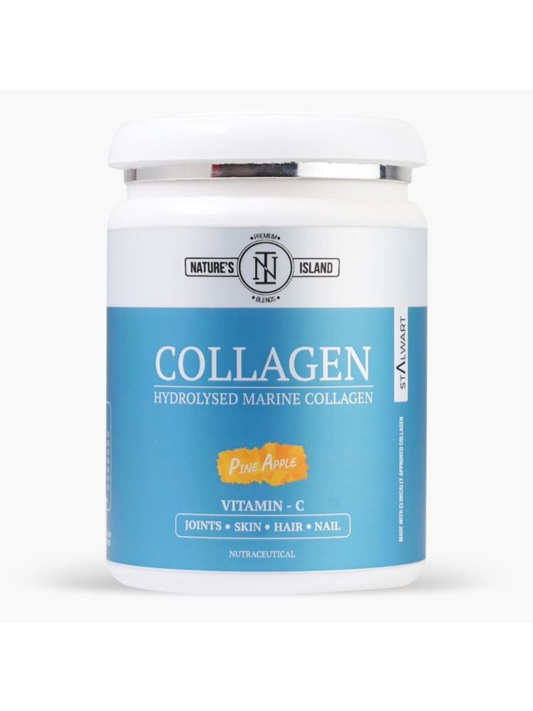 Nature's Island Hydrolyzed Marine Collagen With Vitamin C For Skin, Hair, Nails & Joints - Pineapple-picture-11